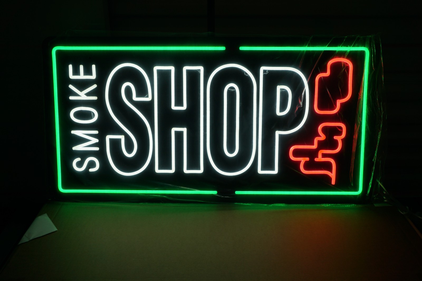 35″x18″ Extra Large LED Smoke Shop Sign for Smoke Shop Neon “Smoke Shop”