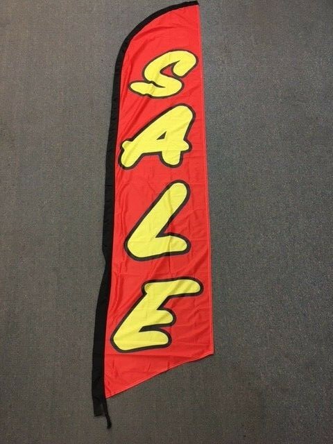 FEATHER FLAG “SALE” 7FT SINGLE SIDED* FLAG ONLY*