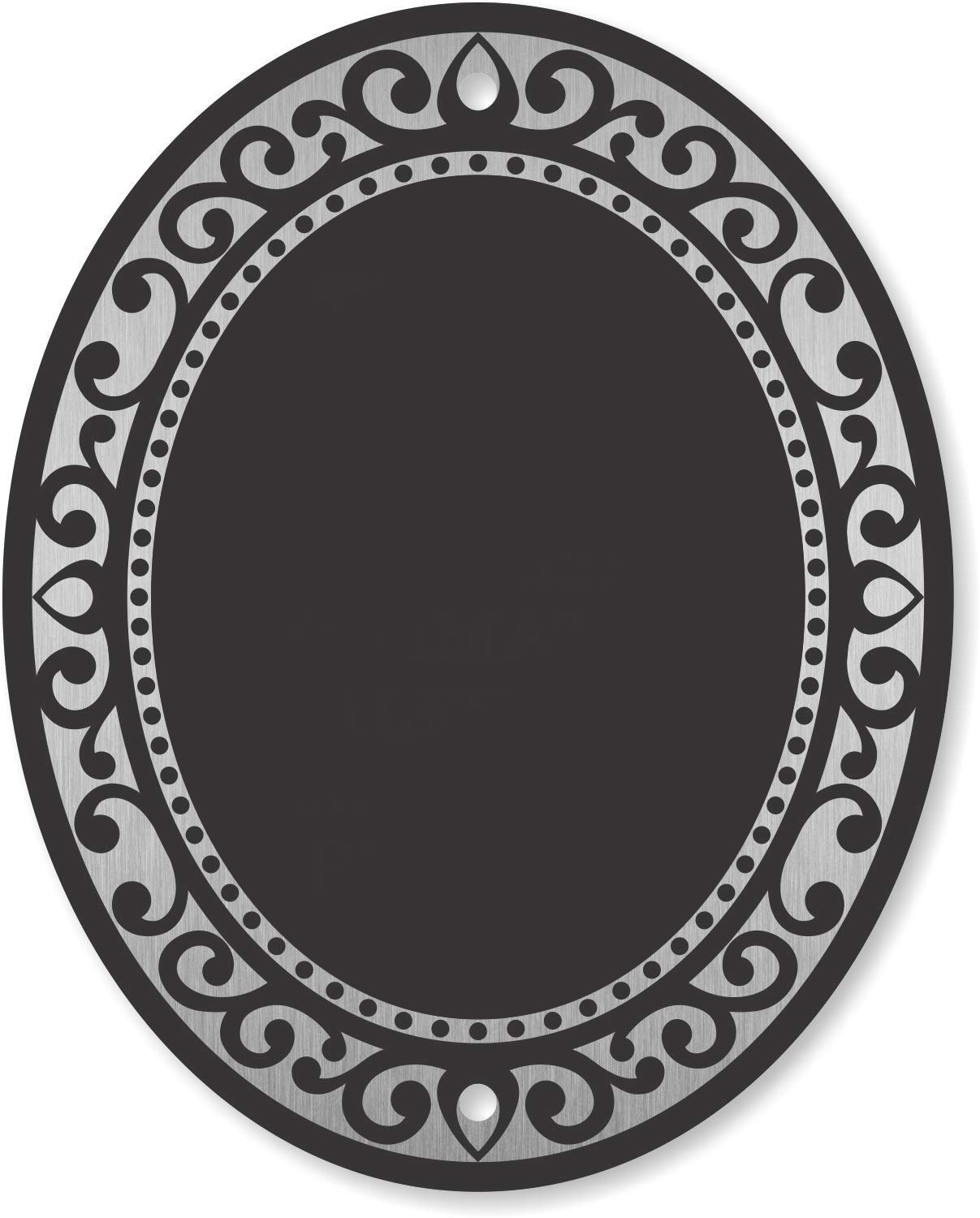 Small No Salesmen Sign, Aluminum, 4×5 In, Indoor Outdoor Use, Black
