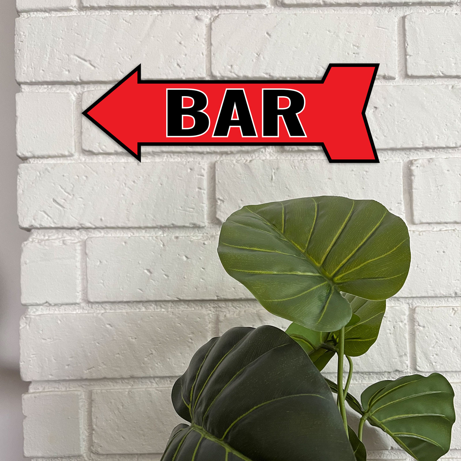 Arrow Shape Bar 12×4″ Wall or Door Sign | Funny Home Decor | Shop Décor