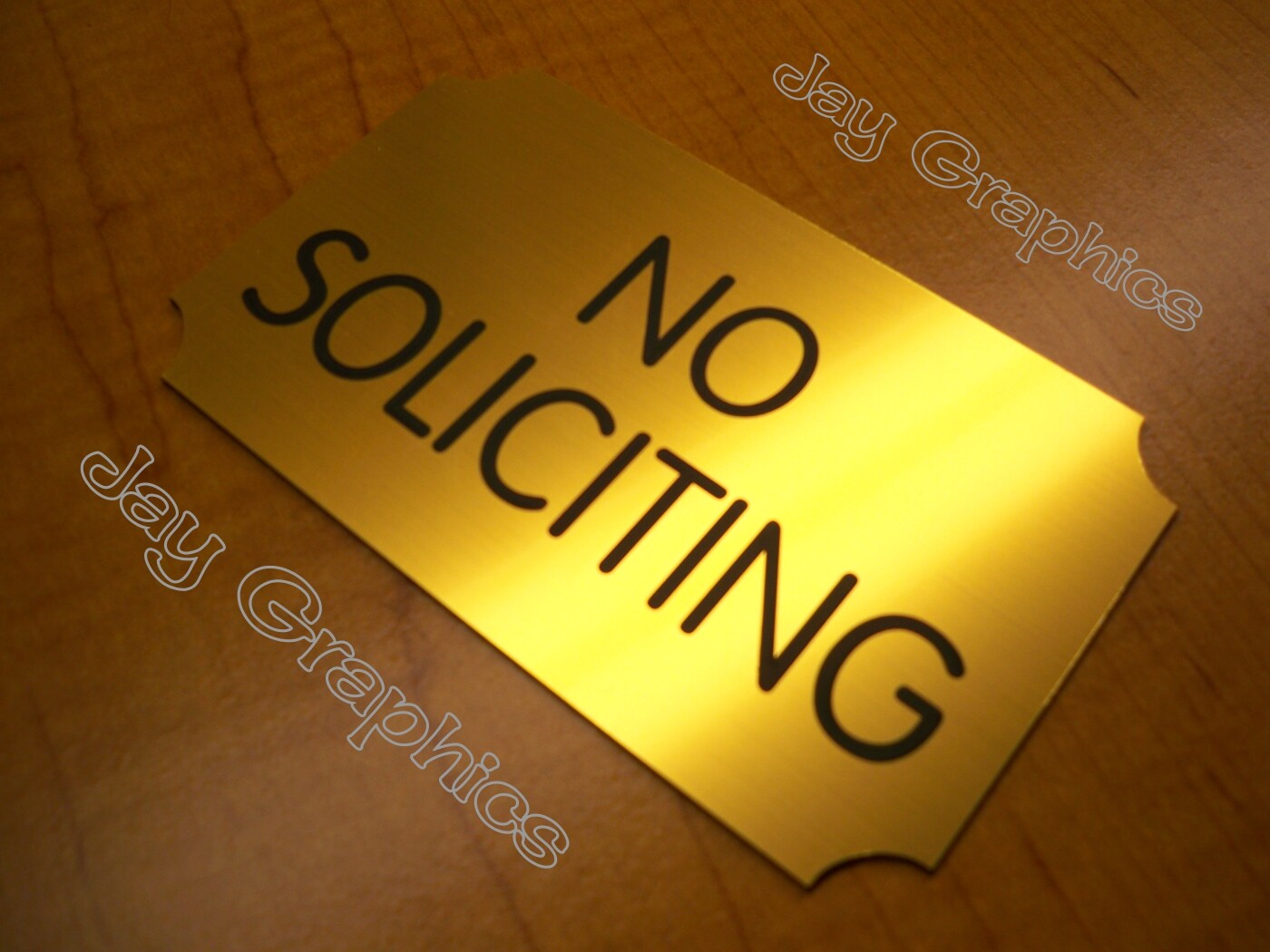 Custom Engraved Brushed Gold 3×5 Office Suite Wall Sign Small Business Reception
