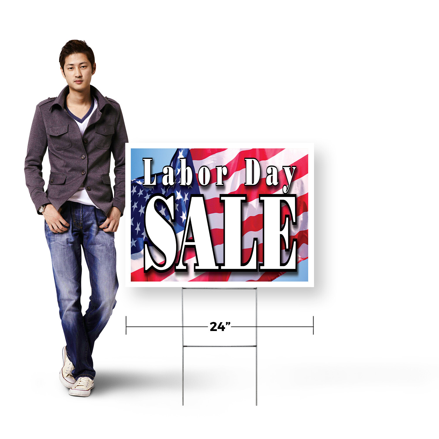 Labor Day Sale Yard Sign Seasonal Promotions, Retail Discounts, Event Marketing