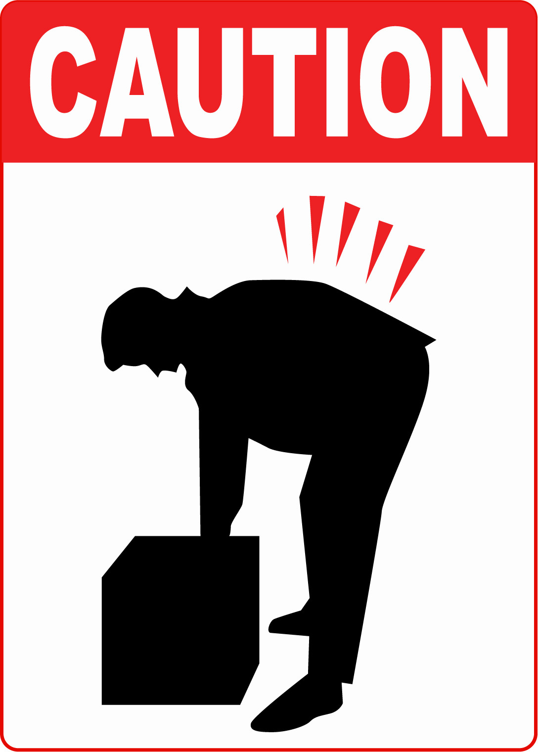 CAUTION | Adhesive Vinyl Sign Decal