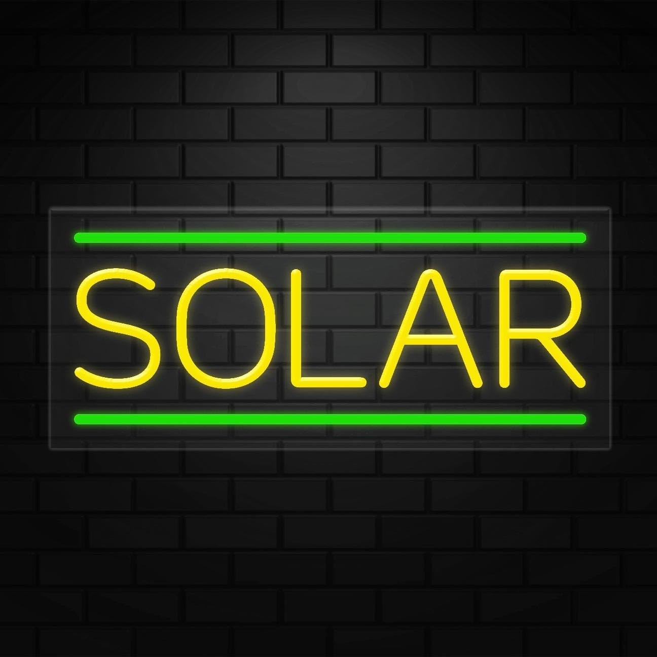 Solar Neon Sign for Retail Displays | LED Flex Neon | 24″W x 10″H x 1″D