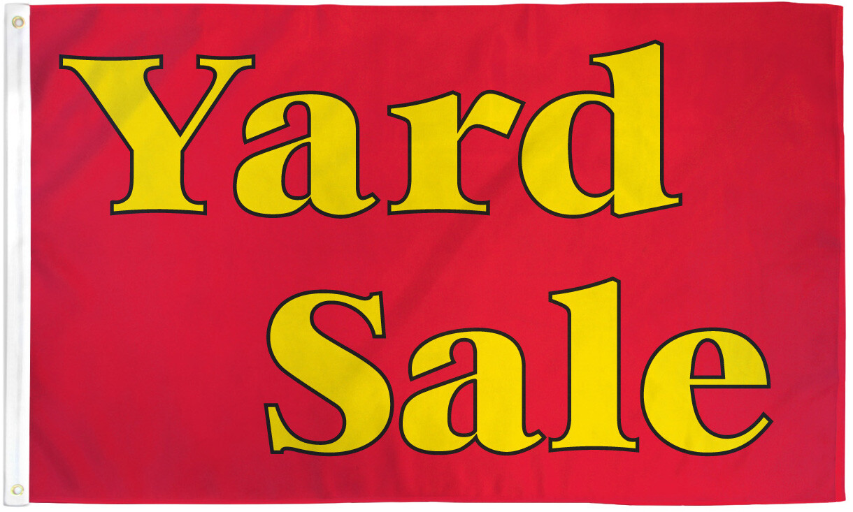 Yard Sale Flag 3x5ft Yard Sale Banner Sign Rummage Sale Garage Sale Flag
