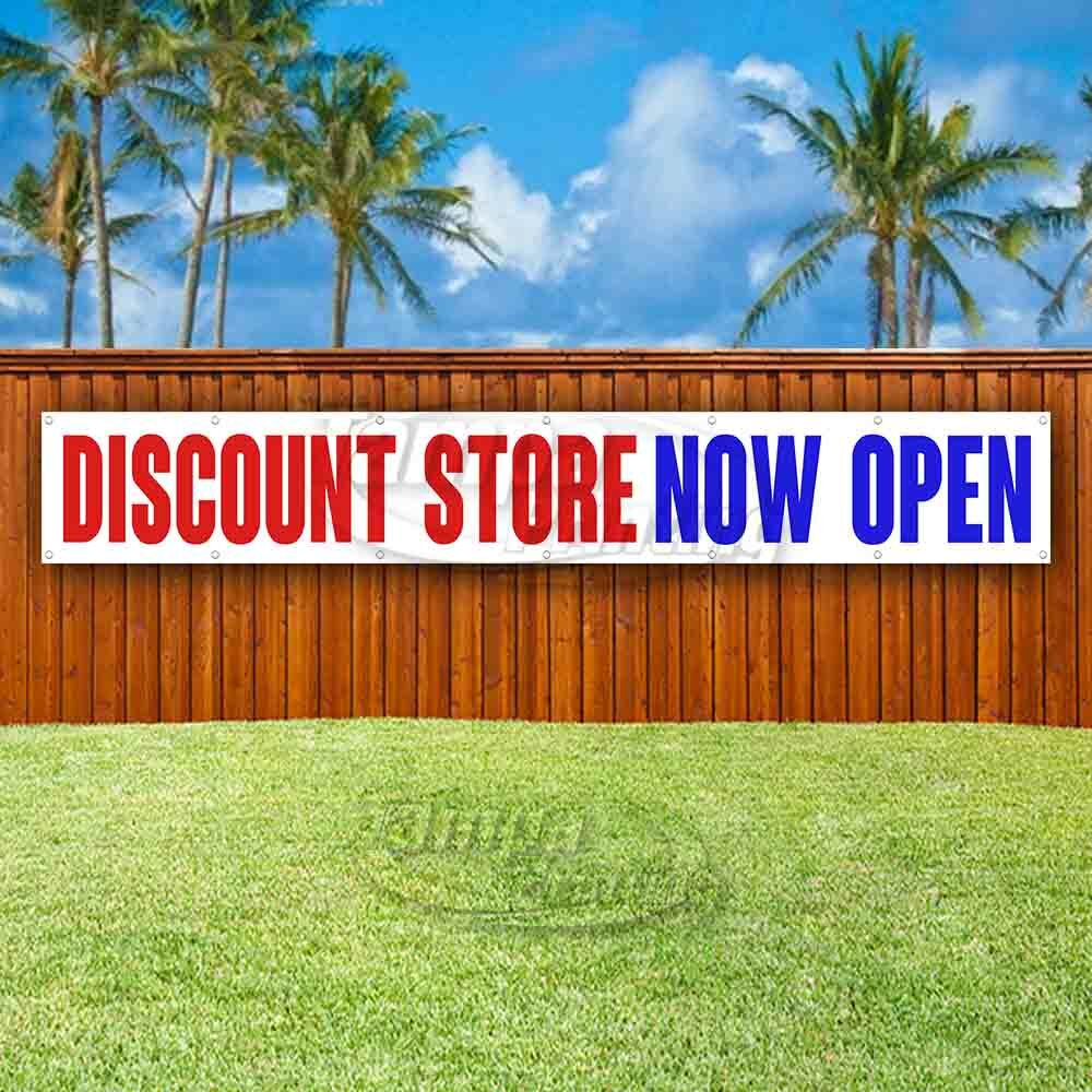 DISCOUNT STORE NOW OPEN Advertising Vinyl Banner Flag Sign LARGE HUGE XXL SIZE