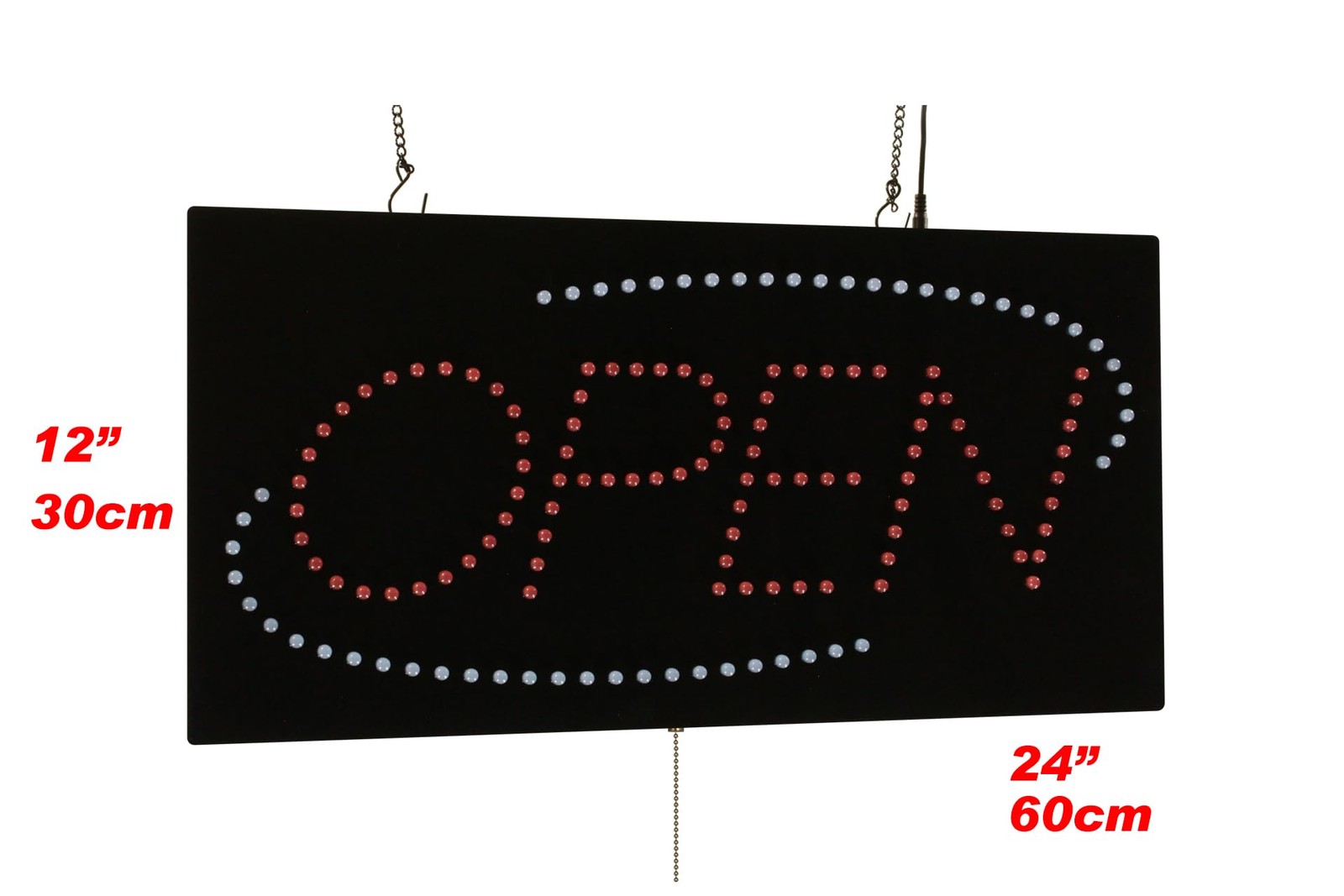 Open Sign 24″x12″ Blue Oval LED Bright Illumination – Eye-Catching Display