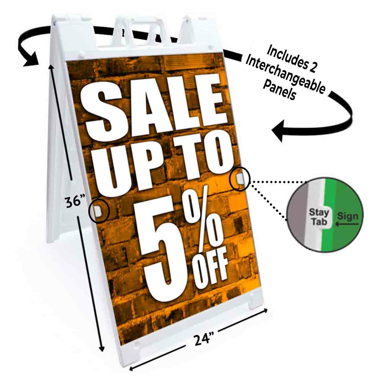Sale Up To 5% Off Signicade 24×36 A Frame Sidewalk Sign Double Sided
