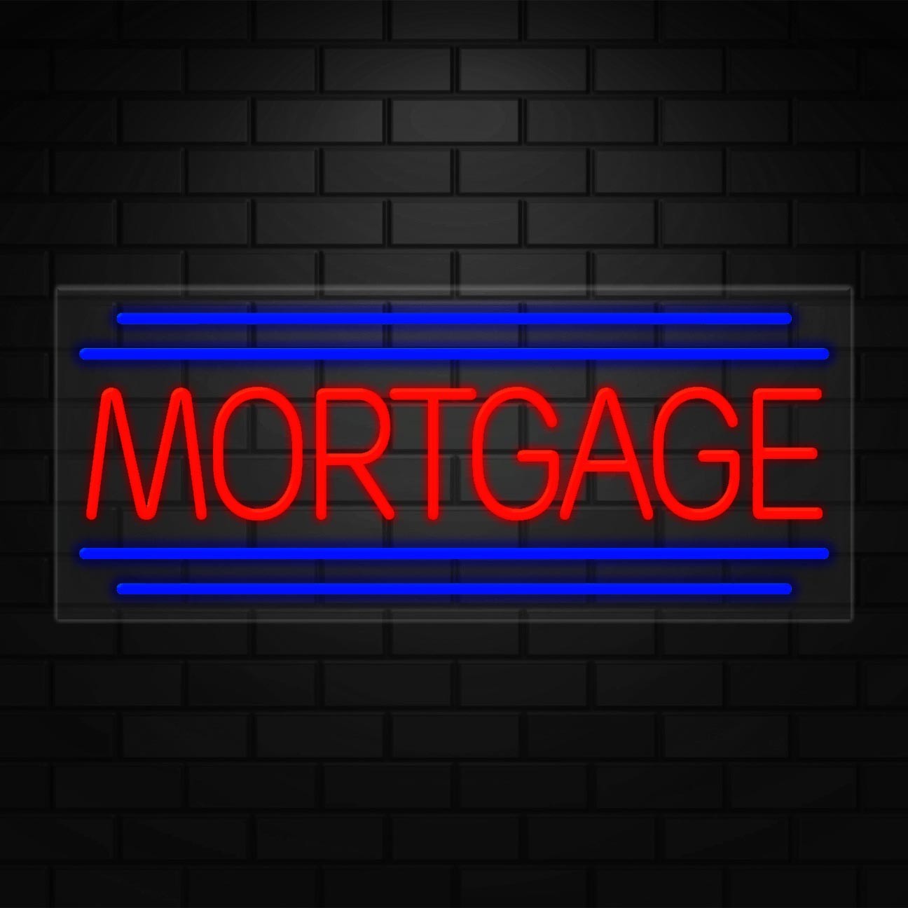 Mortgage Sign for Business Displays | LED Flex Neon | 32″W x 13″H x 1″D