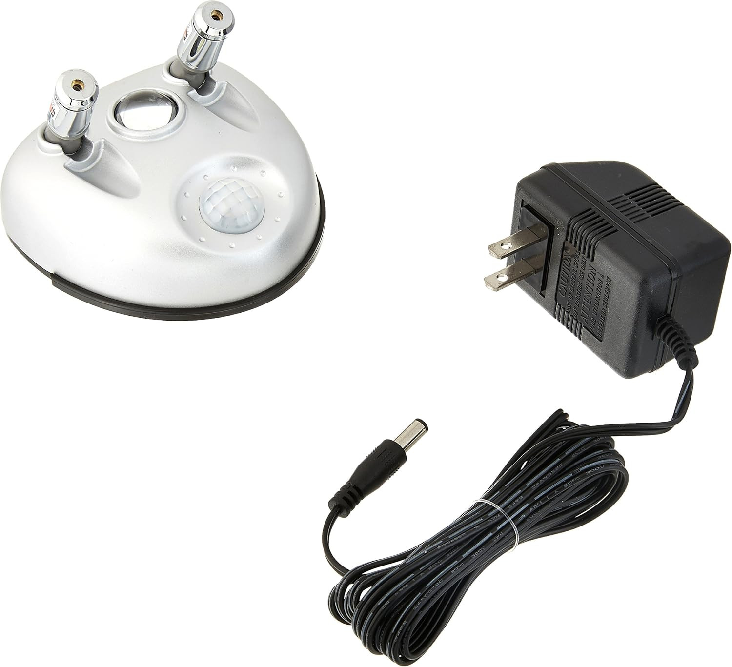 37314 Park Right Dual Laser Parking Guide with Motion Sensor LED Light, Silver