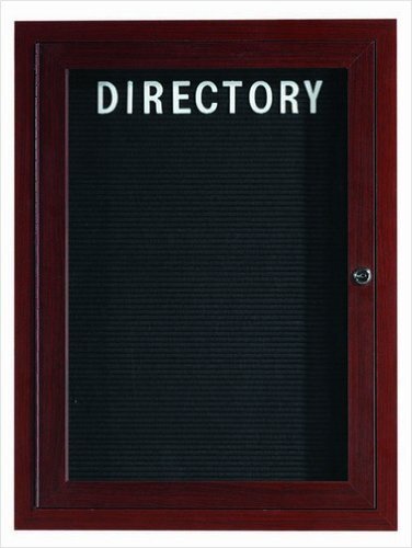 Enclosed Outdoor 36″x24″ One Door Aluminum Walnut Wood Look Directory