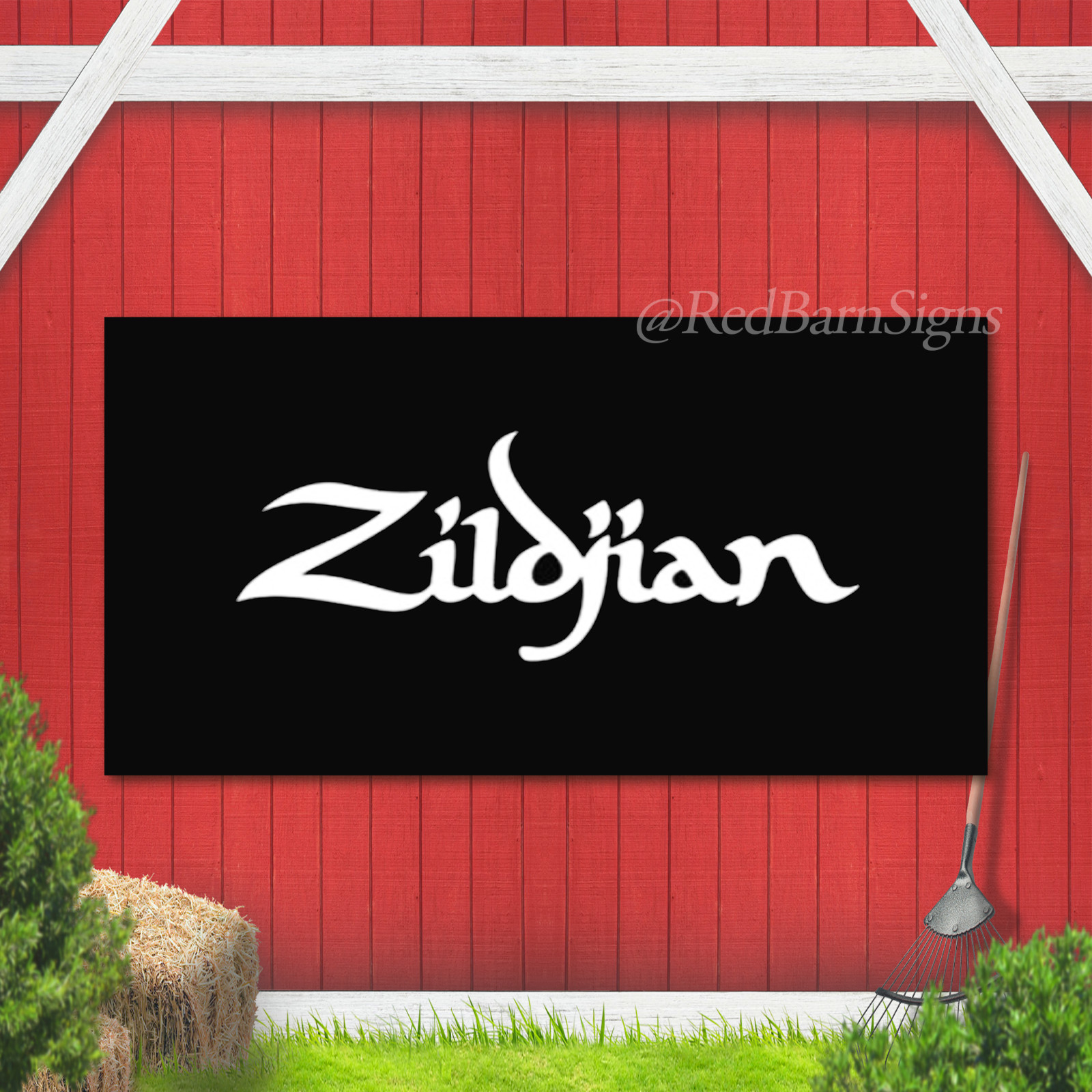 Zildjian Banner Flag Cymbals Drums Drummer Percussion Music Advertising XZ