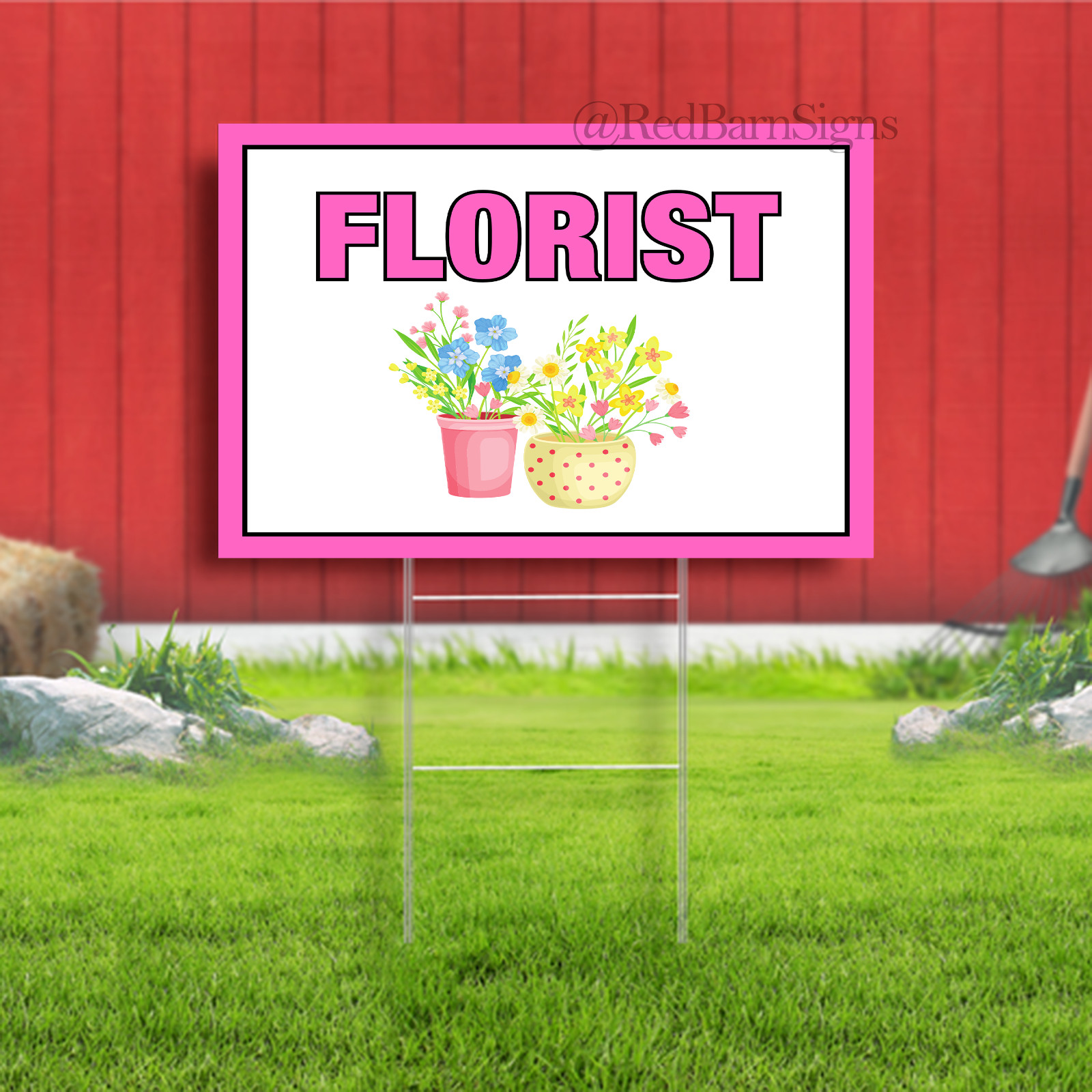 Florist Indoor Outdoor Yard Sign