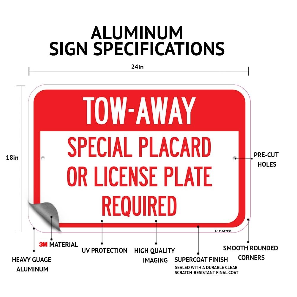 SignMission 2 Pack Traffic Entrance Sign Plant Entrance 18″ X 24″ Aluminum