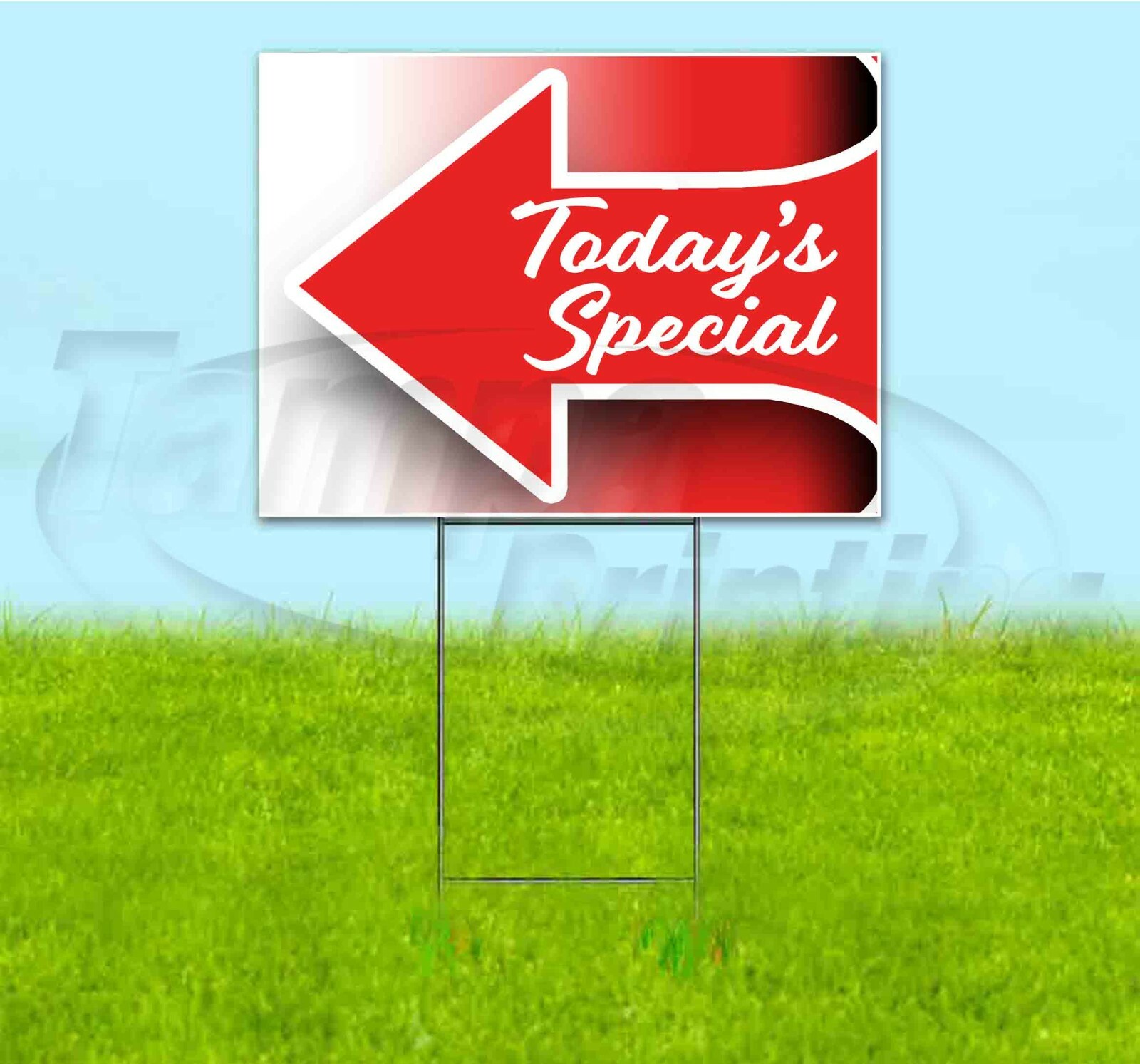TODAY’S SPECIAL ARROW 18×24 Yard Sign WITH STAKE Corrugated Bandit USA BUSINESS