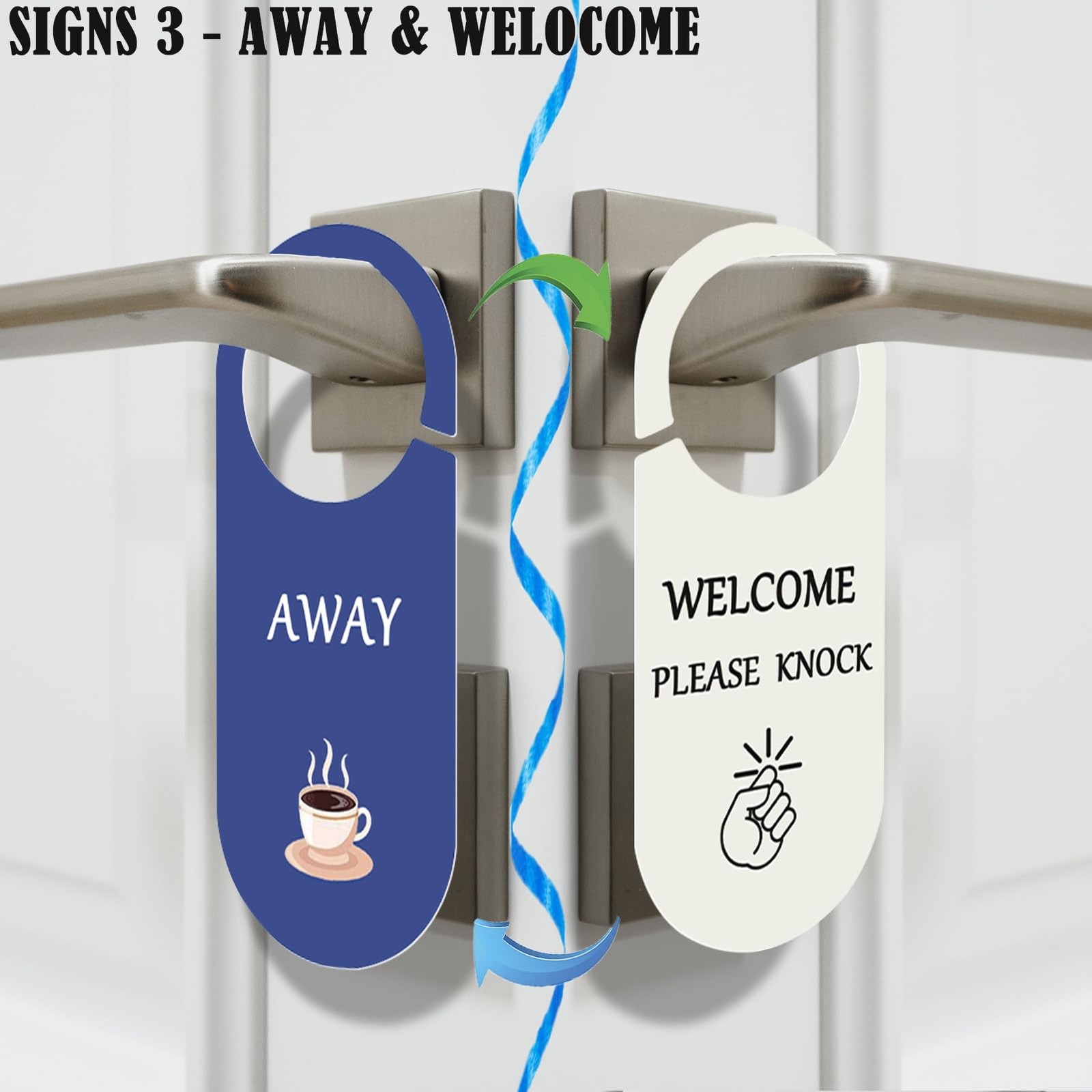 Office Door Hanger Sign Do Not Disturb/In a Meeting/Away/Out of Office Pack