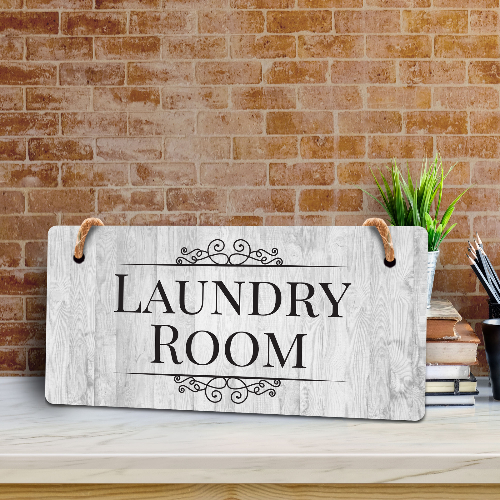 Laundry Room 5×10 Hanging Wall or Door Sign