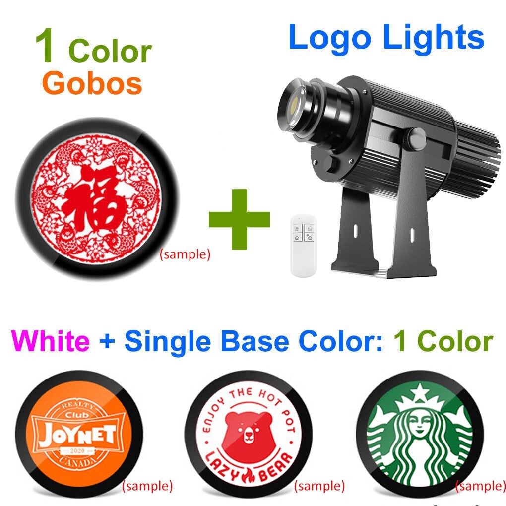 15W Waterproof LED Advertising Logo Projector Lights Custom Image AD Gobo Lamp