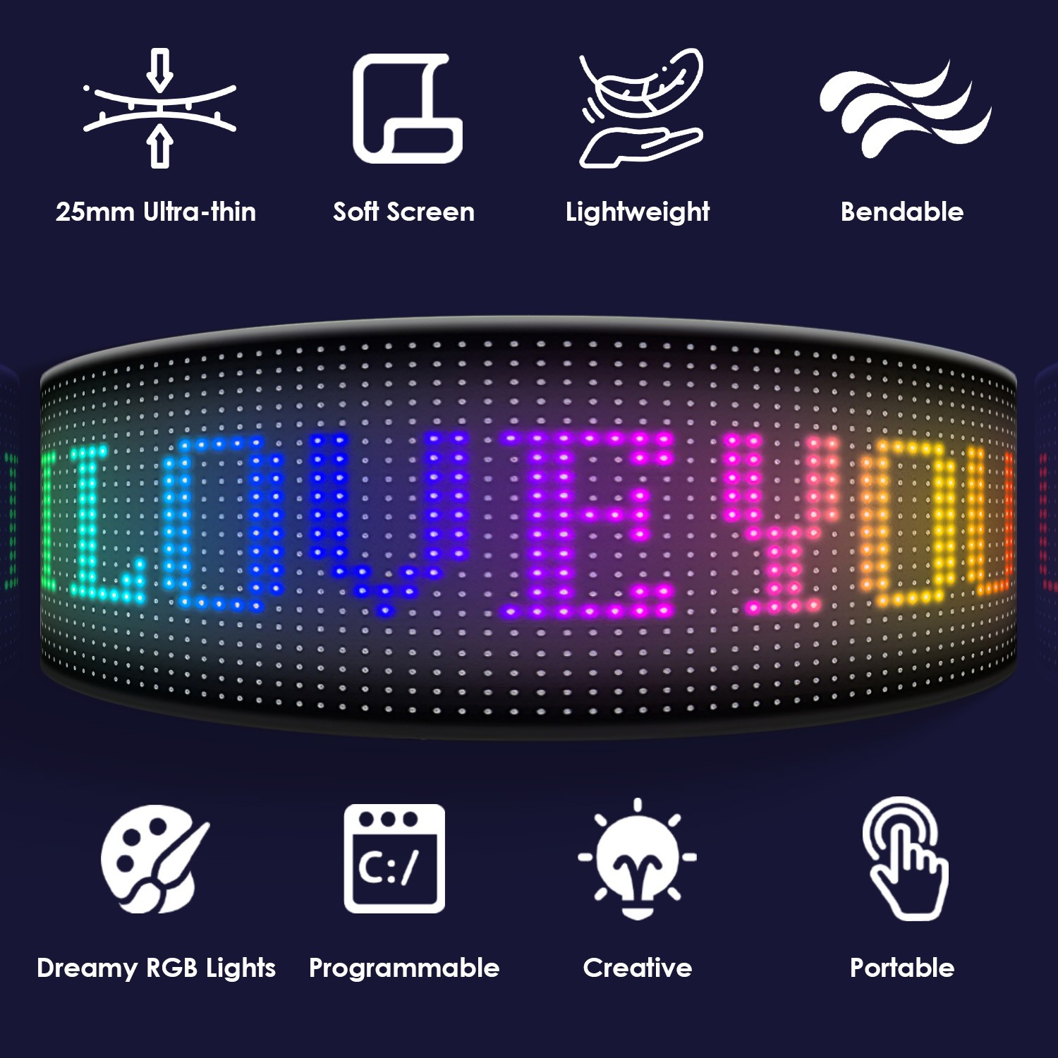 2pcs LED Sign Flashing Light USB Powered Business Signs Business Store Open Lamp