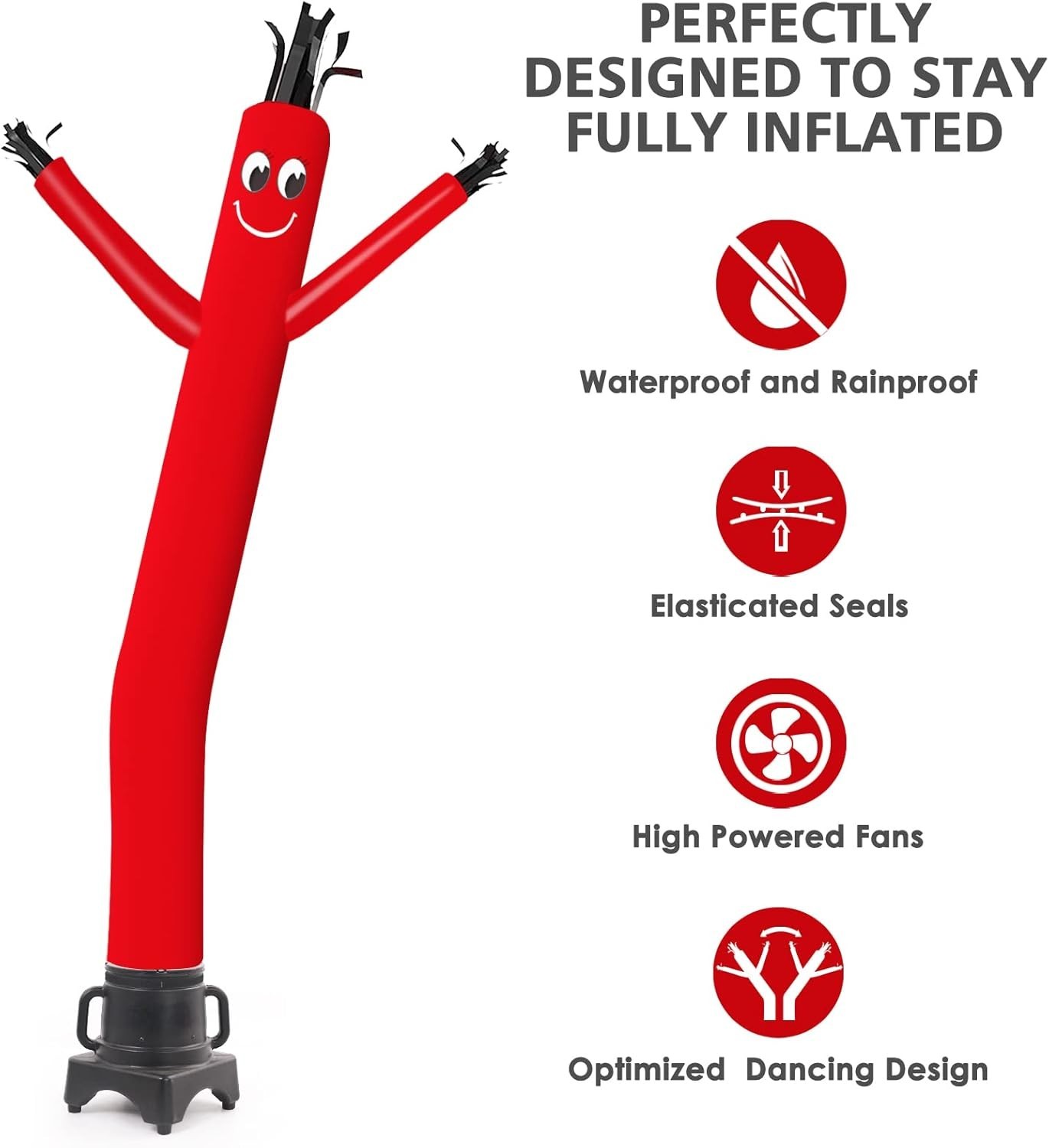 8FT Fly Puppet Dancer with 1/3hp Blower Complete Set RED