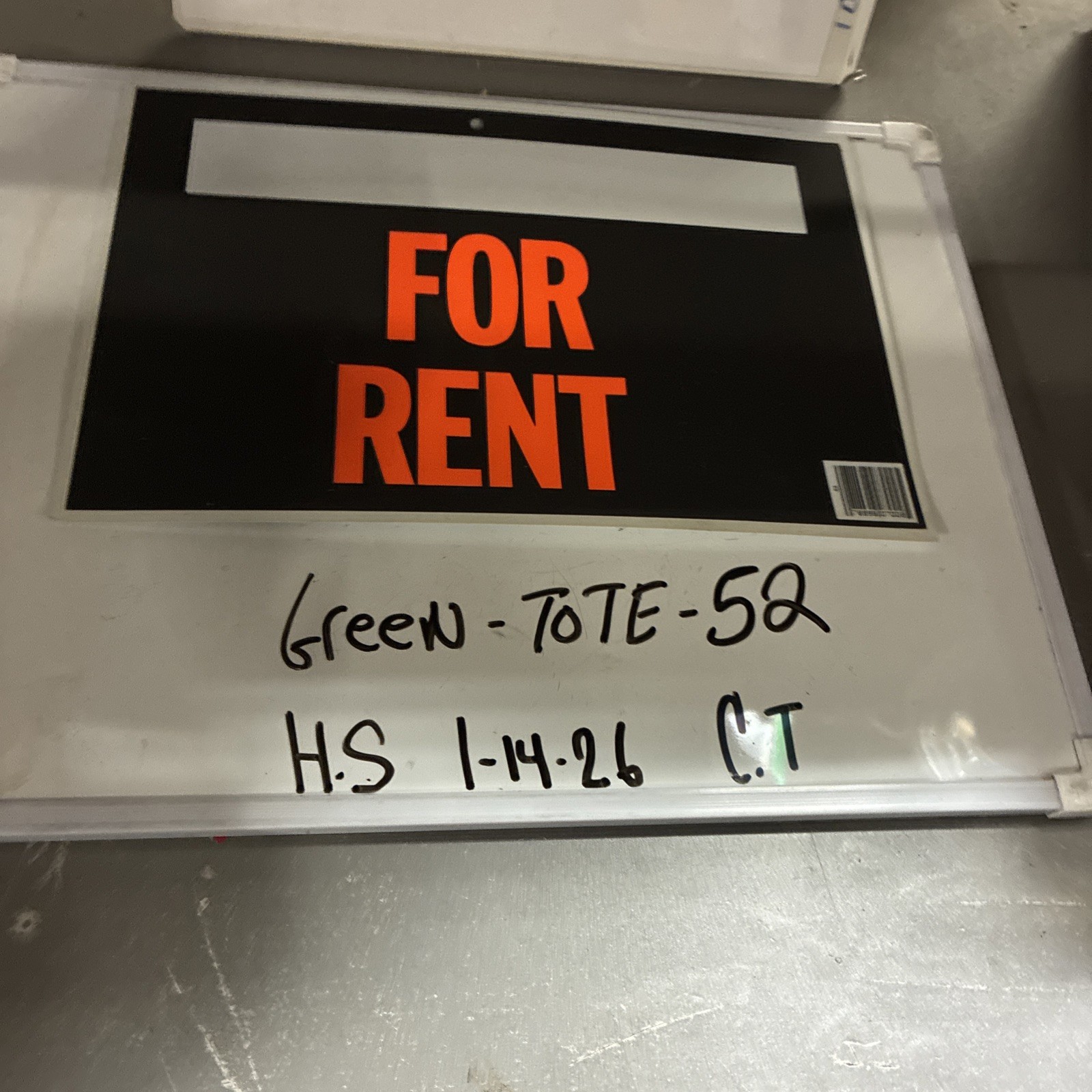 FOR RENT Sign 12″ x 9″ Large Window for Price/Price Store Signs Indoor Outdoor