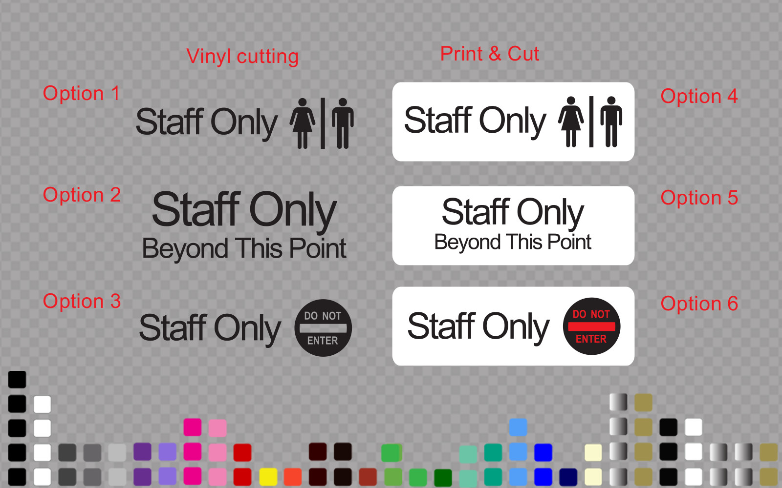Staff Only Office Sign Sticker Decal Wall Door Window Retail Restaurant Shop