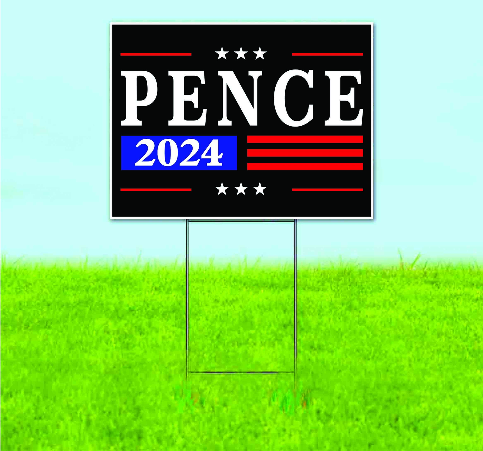 PENCE 2024 18×24 Yard Sign Bandit Lawn Advertising ELECTION POLITICAL VOTE