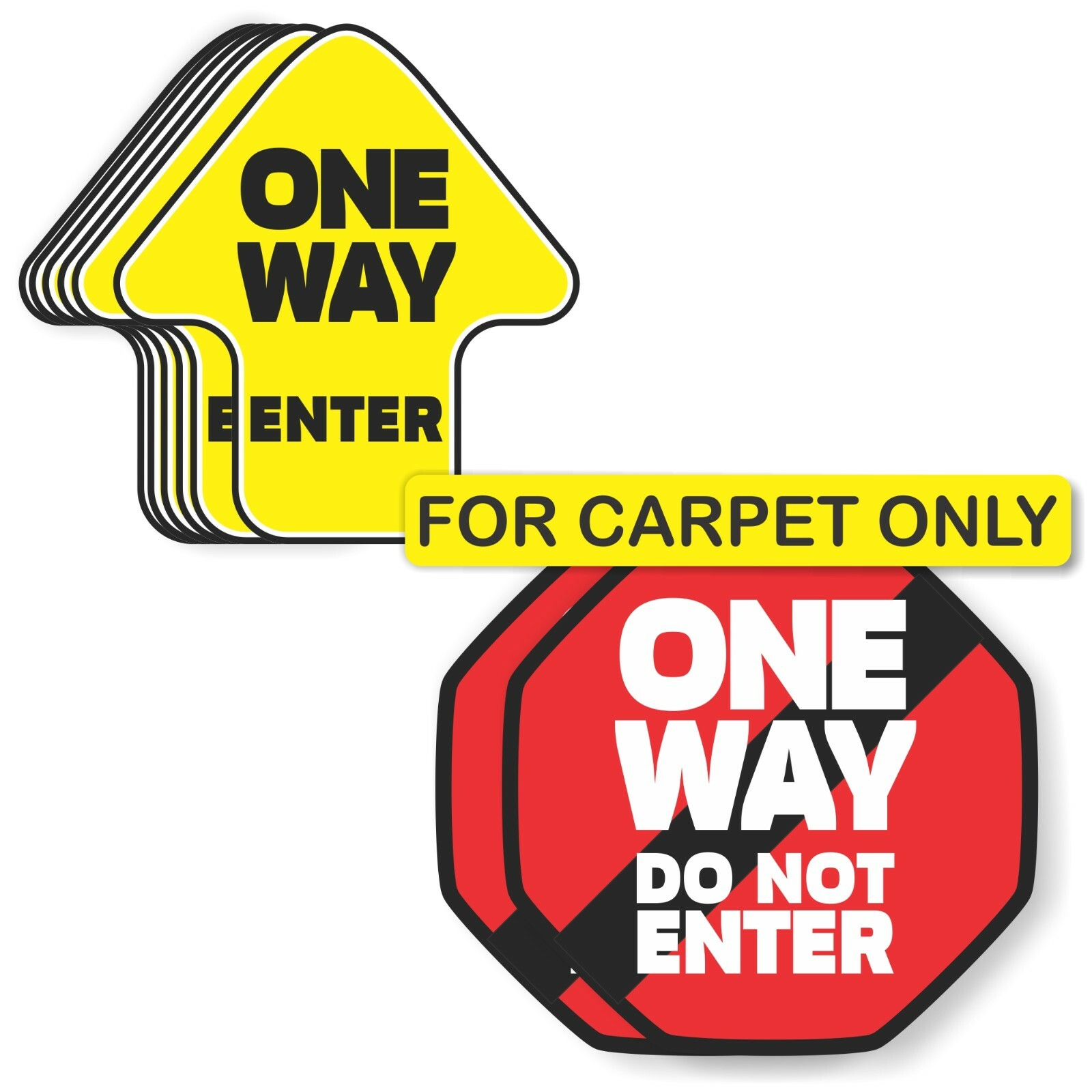 Arrow Do Not Enter Social Distancing Floor Decal Carpet 20 Pack School Vinyl