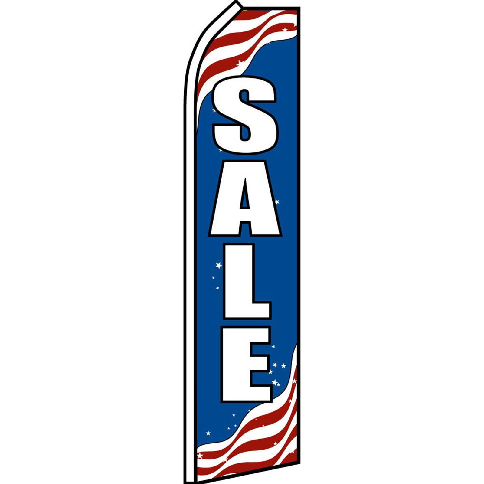 Patriotic Sale 2 1/2 ft X 11 1/2 ft Swooper Flag (Hardware Sold Separately)