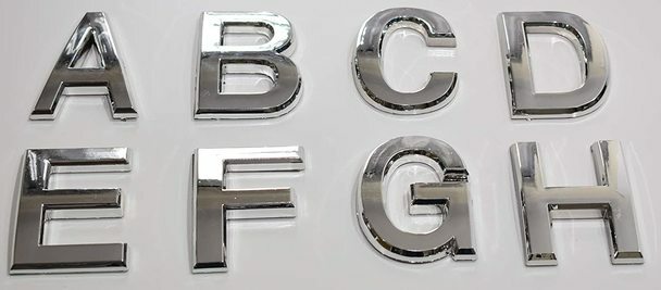 Apartment Number 8D Sign/Mailbox Number Sign, (Silver,3D,…–REF24-1027