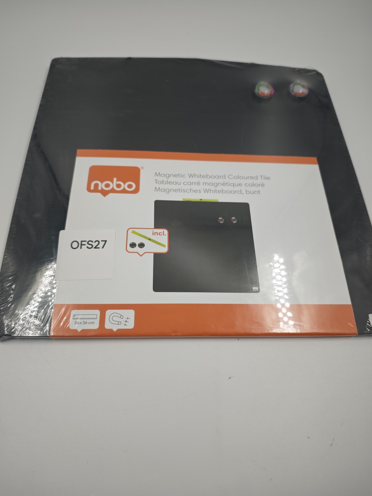 Nobo Magnetic Whiteboard Coloured Tile – Dry Wipe Board – New