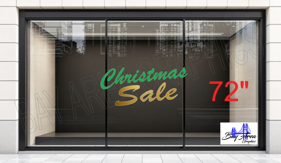 Christmas SALE Store Window Sign Vinyl Decal Oracal 651 Holiday Decoration 🎄.