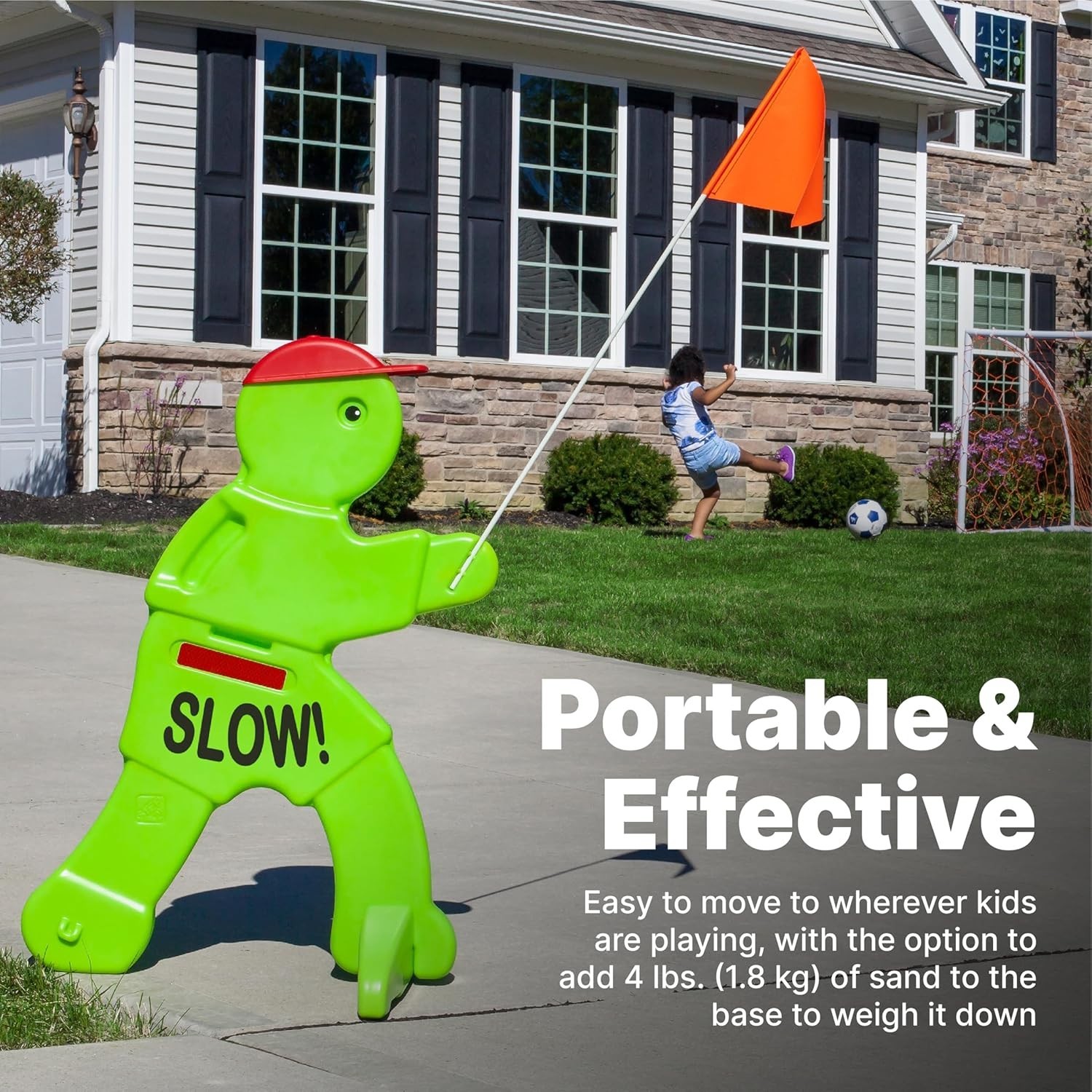 Kid Alert Street Safety Sign, Kids at Play Signage for Neighborhood Safety, 3…