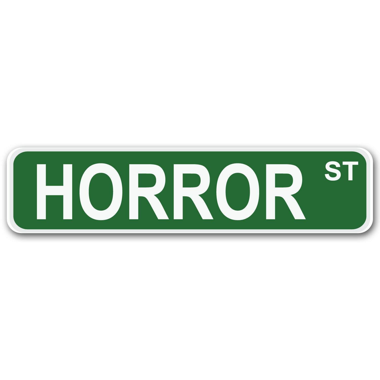 Horror Street 4″ x 17″ Aluminum Street Sign