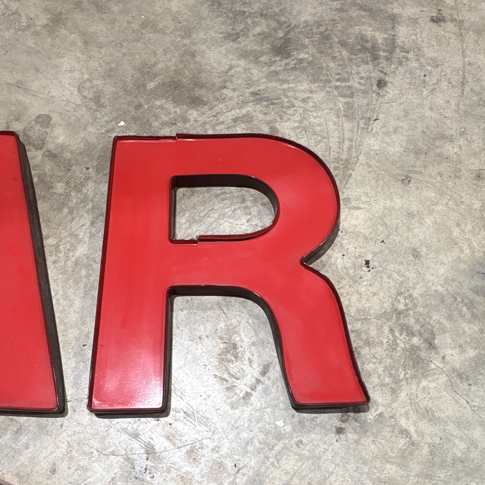 Red Channel Letters Walgreens PHARMACY Exterior Plastic Sign Individual Letters