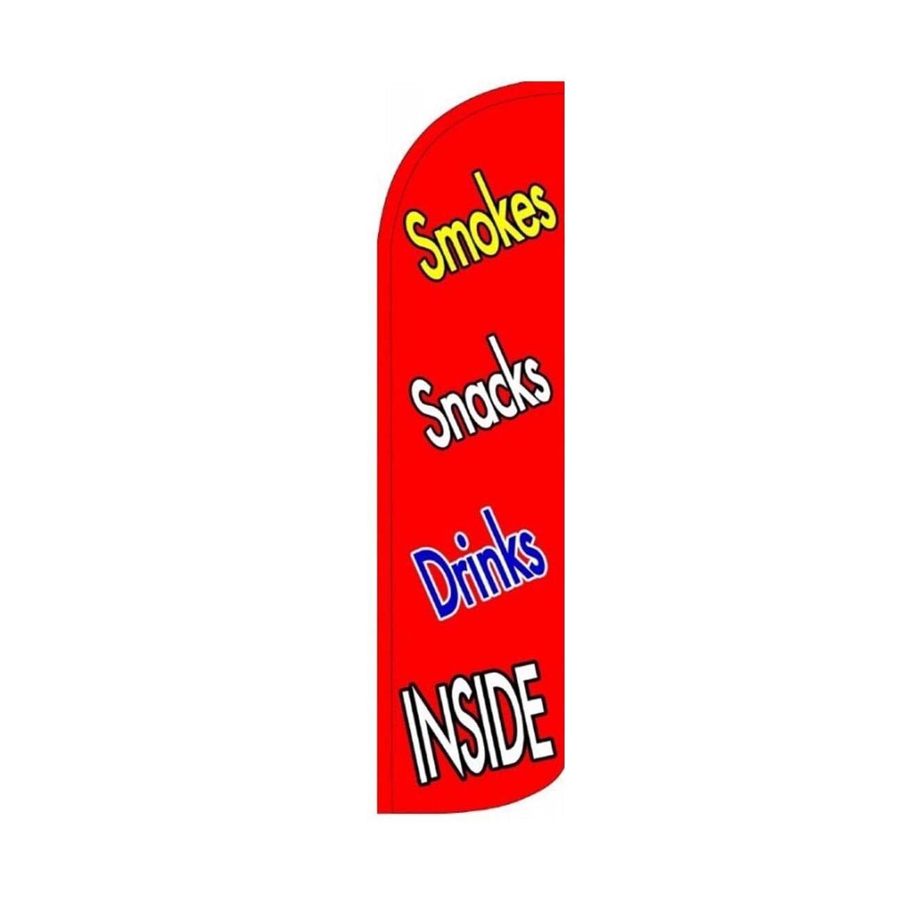 Inside Swooper Flutter Windless Feather Flag | 3ft W x 11.5ft Tall
