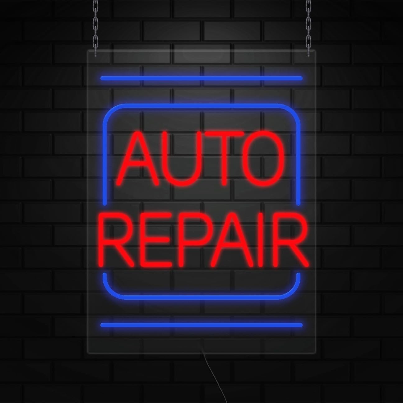 Auto Repair Neon Sign for Retail Displays | LED Flex Neon | 18″W x 24″H x 1″D