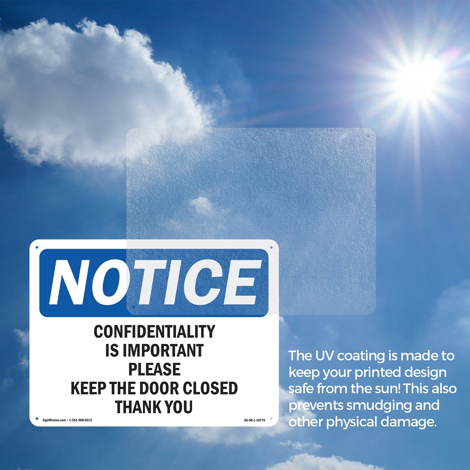 Confidentiality Is Important Please Keep OSHA Notice Sign, Decal 5 or 10 Pack