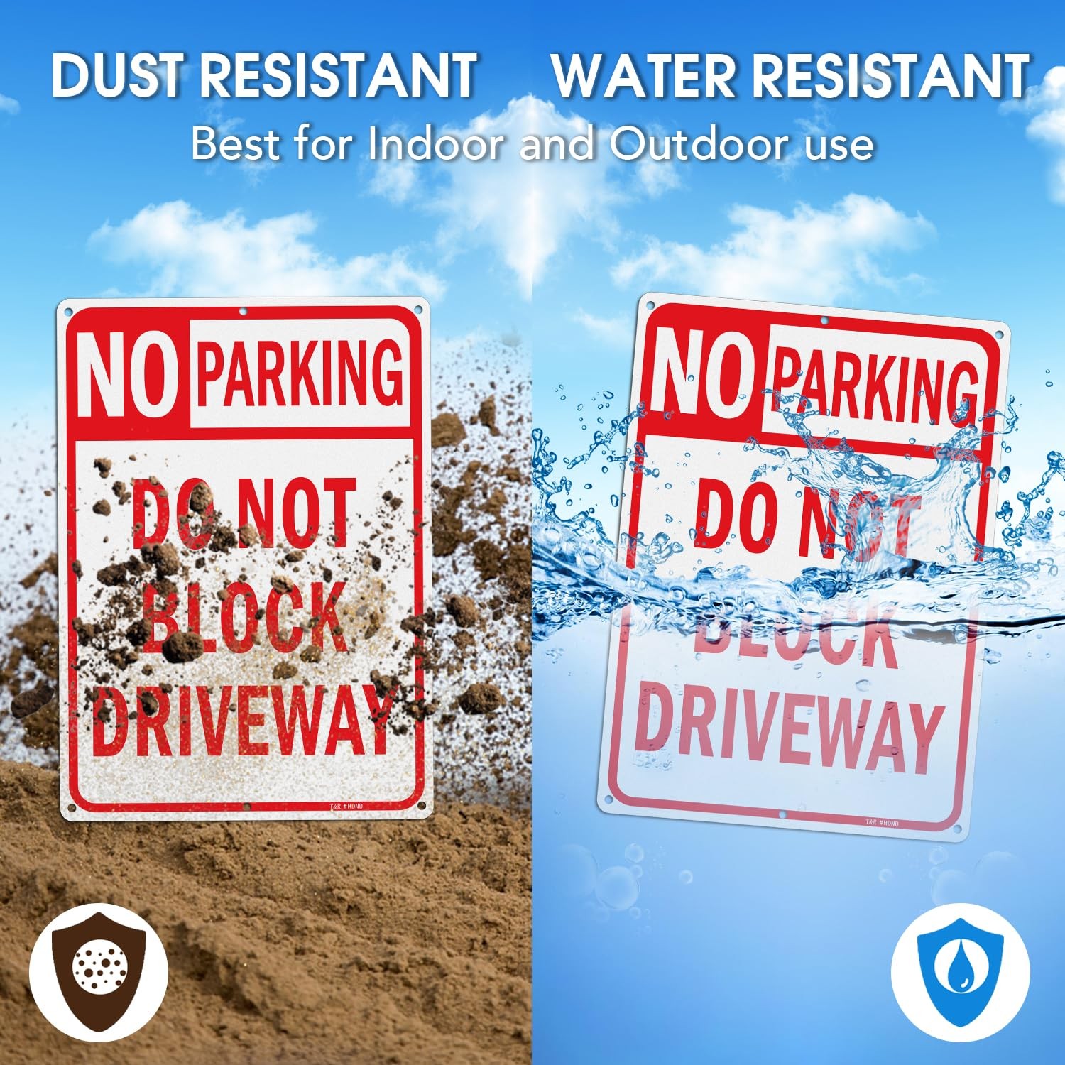 Large No Parking Sign Do Not Block Driveway Sign – 14 x 10 Inches Rust Free ….