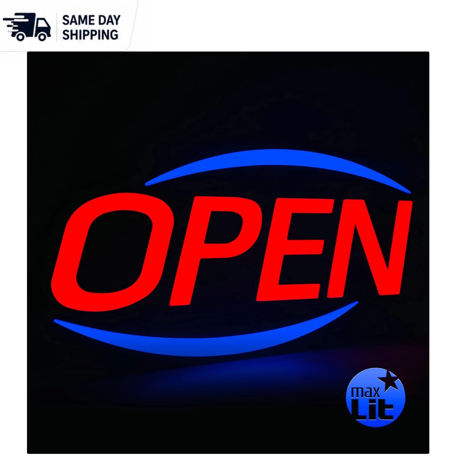 Large 32” x 17” LED Open Sign with Remote Control – Perfect for All Businesses