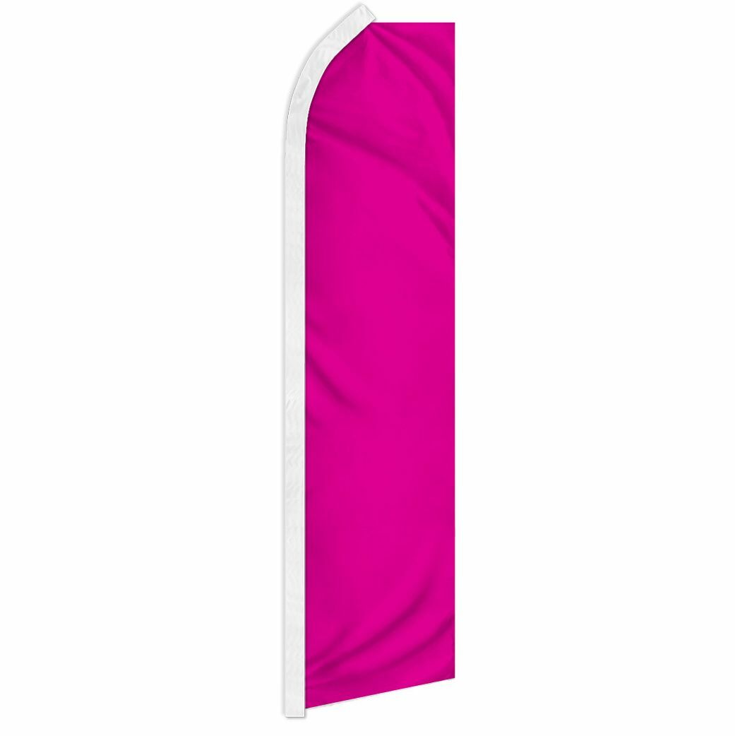 “MAGENTA” advertising super flag swooper banner business sign solid color pink