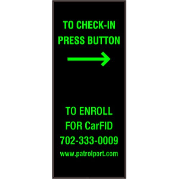 Signal-Tech 40049 PHX3414G-K286/120-277VAC CHECK-IN PRESS BUTTON Outdoor LED