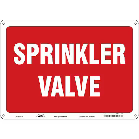 Condor 470C71 Sprinkler Valve, 14 In W X 10 In H, Horizontal Rectangle,