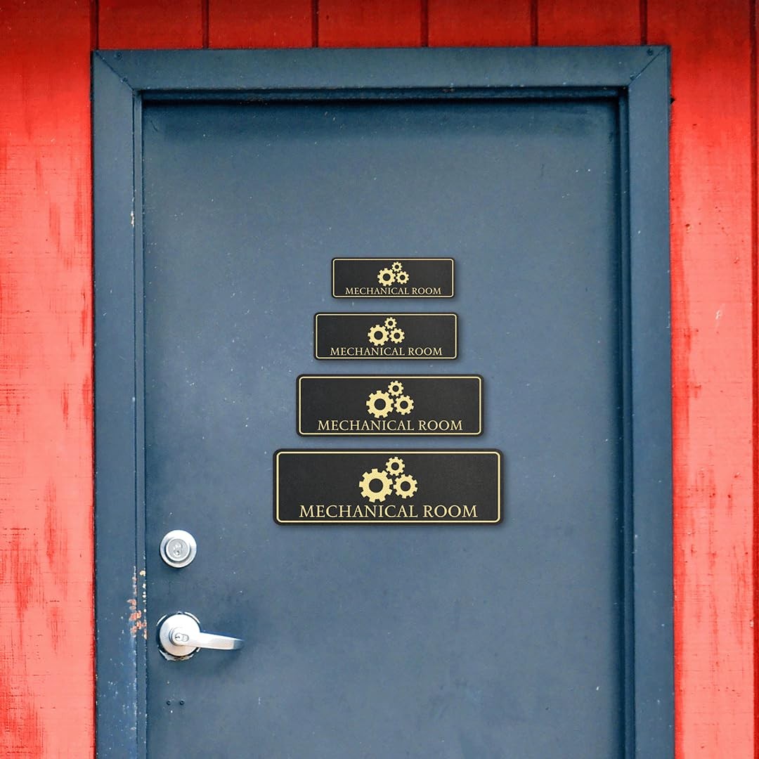 Standard Plus Mechanical Room Wall or Door Sign | Workplace Safety Signage