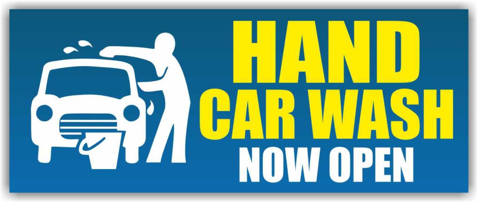 HAND CAR WASH NOW OPEN Advertising Banner Vinyl Mesh Sign DETAILING SERVICES