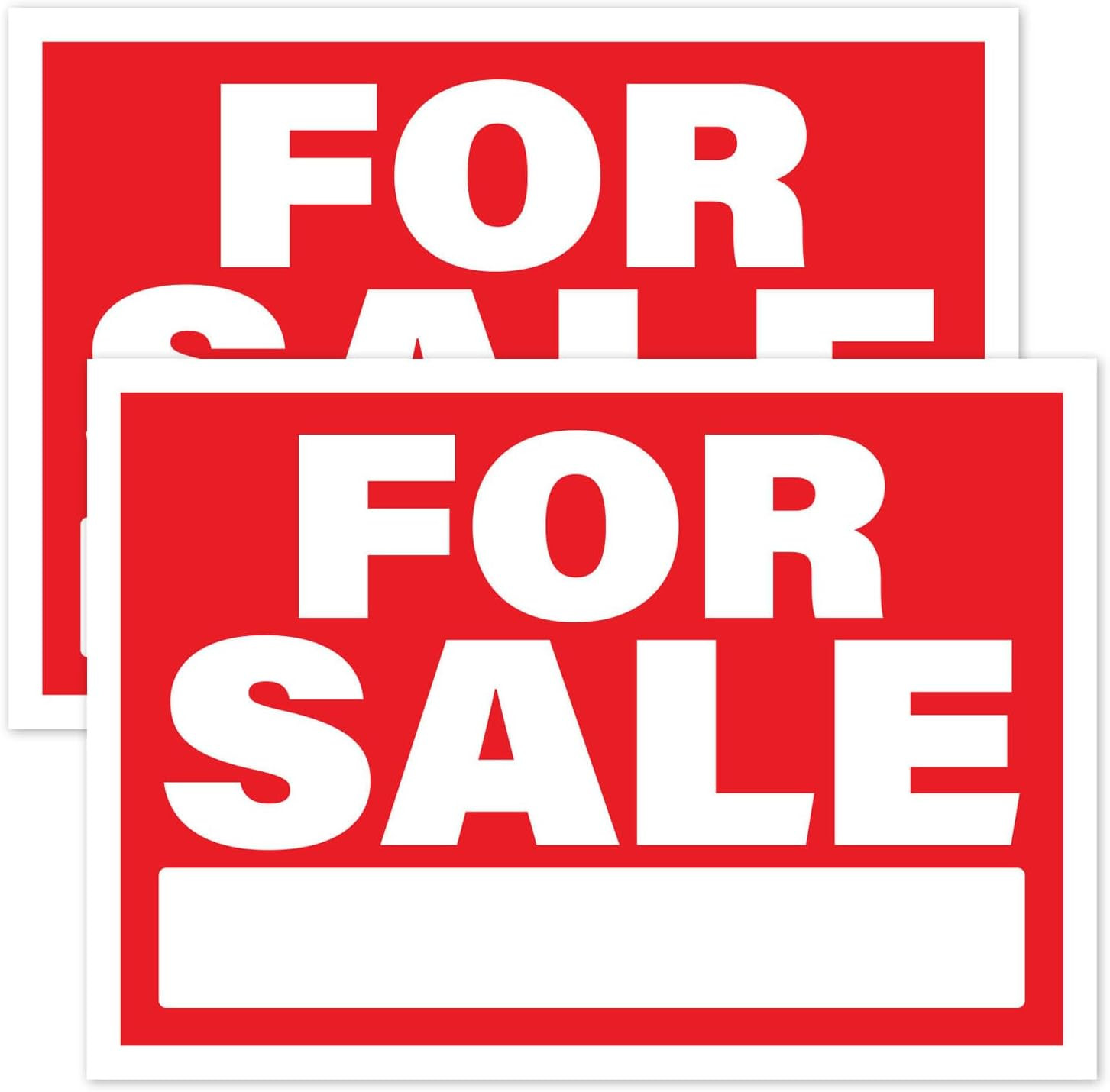 For Sale Signs for Vehicles Sticker 2Pcs | Self Stick on for Sale Sign for Car W