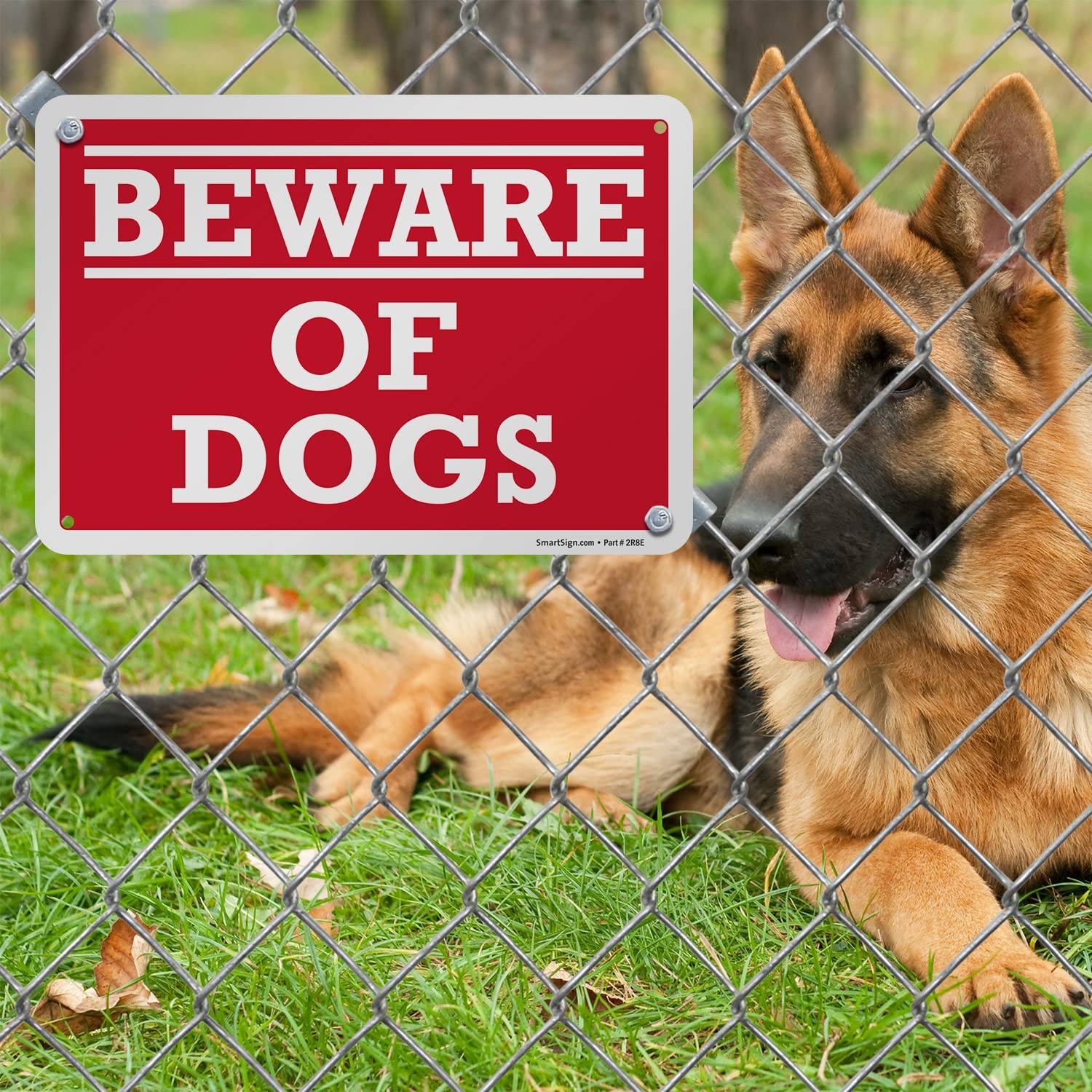 7×10 Inch Beware Of Dogs Sign Aluminum Rust Free Weatherproof