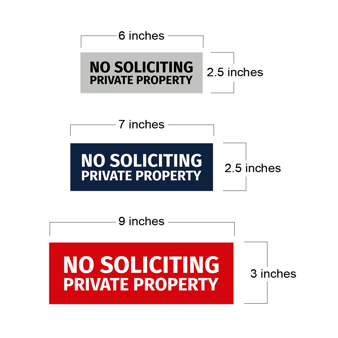 Basic No Soliciting Private Property Sign