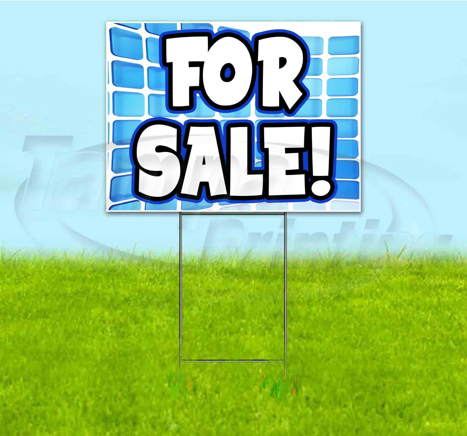 FOR SALE 18×24 Yard Sign WITH STAKE Corrugated Bandit USA BUSINESS DEALS