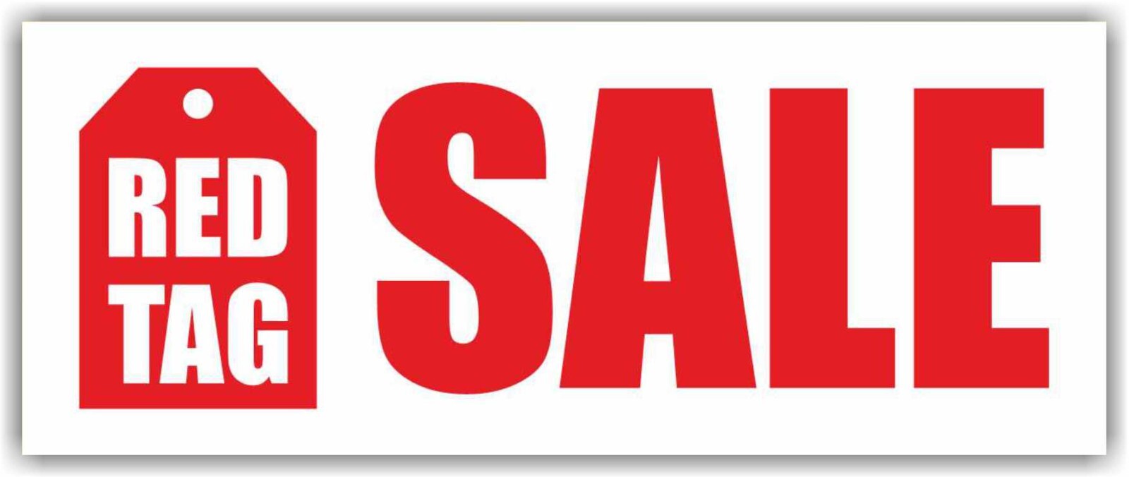 RED TAG SALE Advertising Banner Vinyl Mesh Sign Flag Big Save Discount Clearance